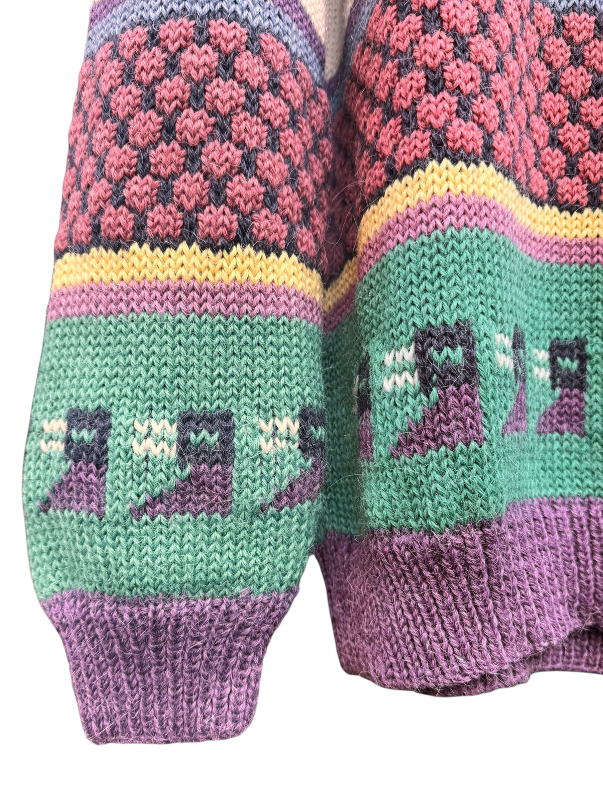 Maglione artigianale lana 100% peruviana vintage multicolor — foto 5