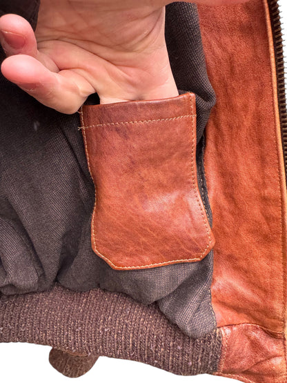 Giacca pelle vera con cappuccio e pelliccia - Made in Italy