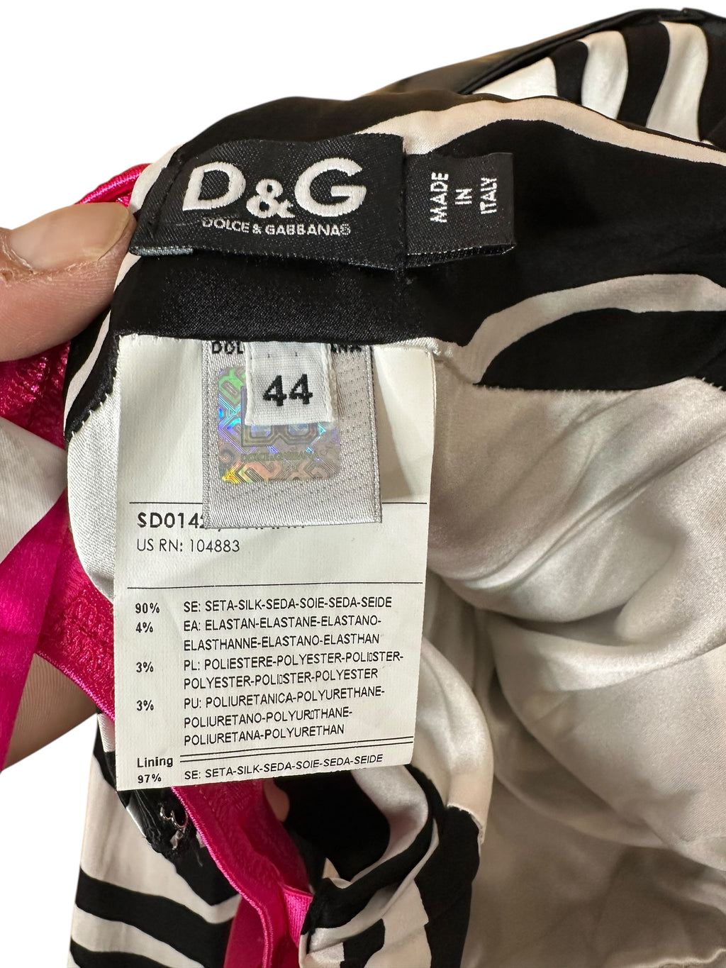 D&G mini abito vintage in seta — foto 11