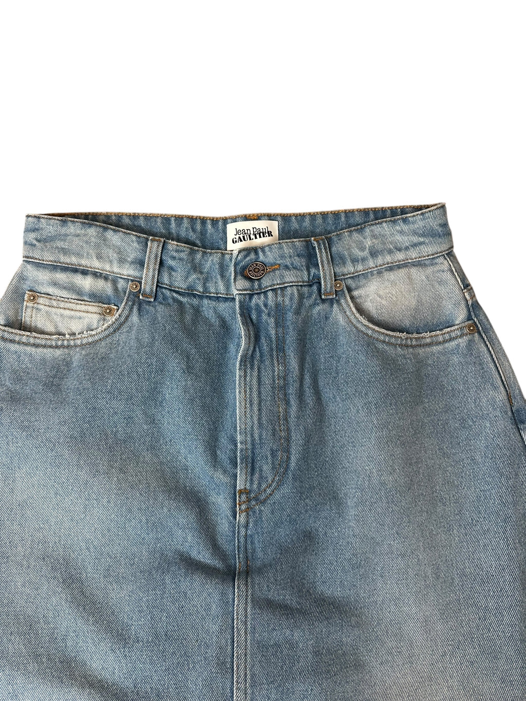 Jean Paul Gaultier pantagonna in denim — foto 9