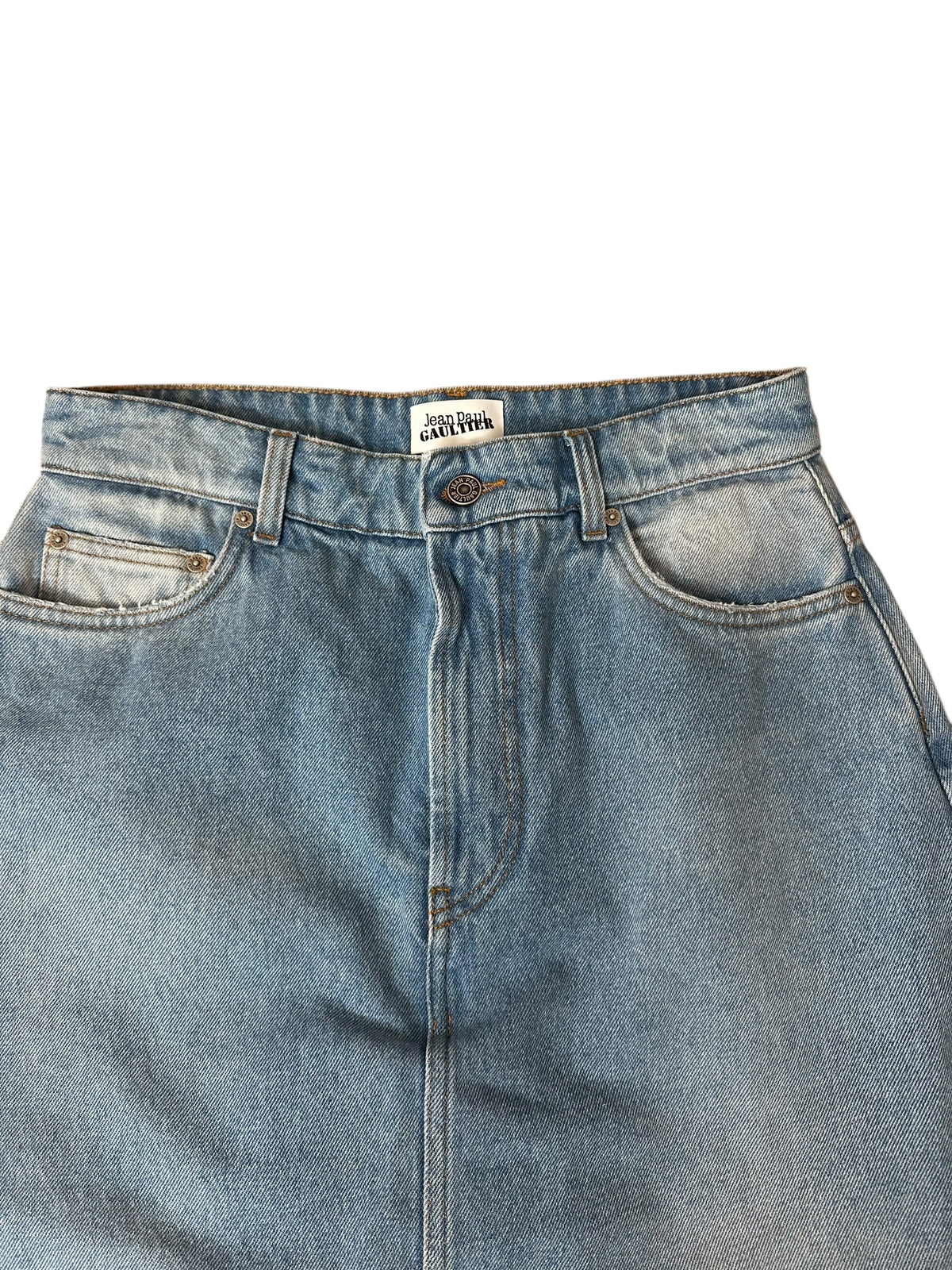 Jean Paul Gaultier pantagonna in denim — foto 9