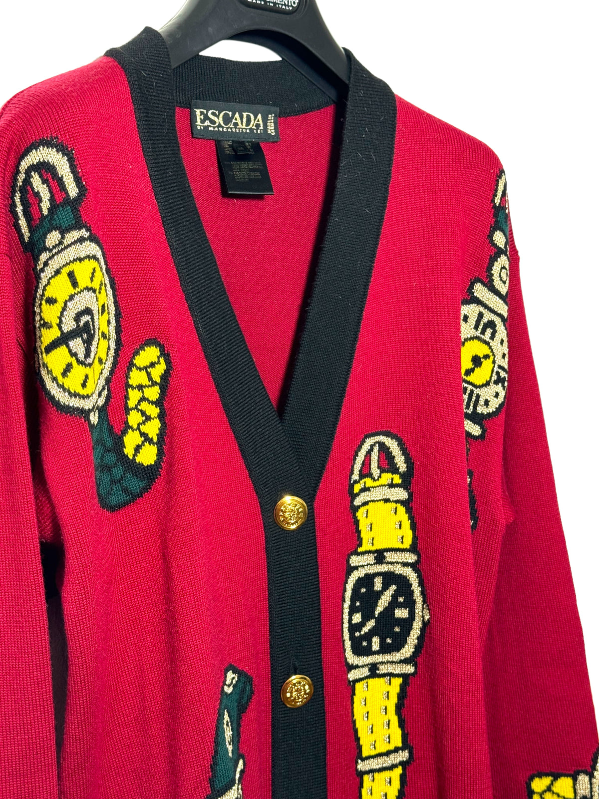Escada cardigan vintage in lana e cachemire — foto 4