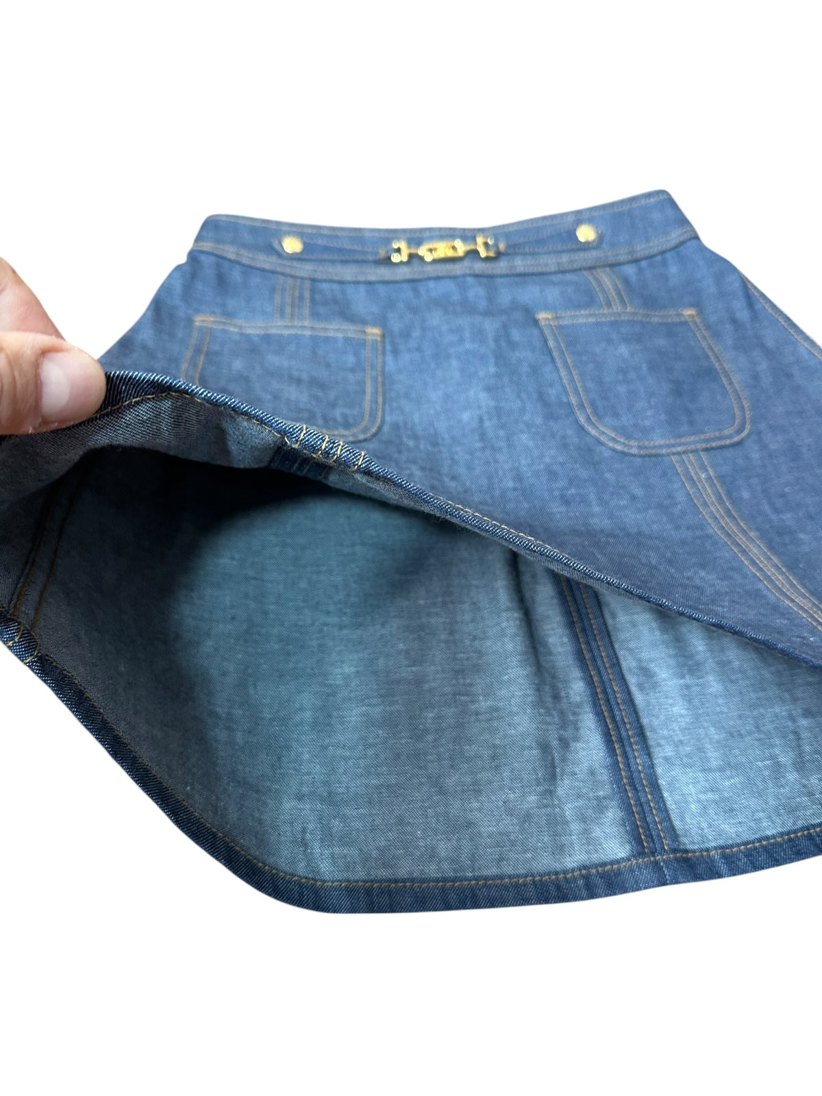 Celine mini gonna in denim — foto 5