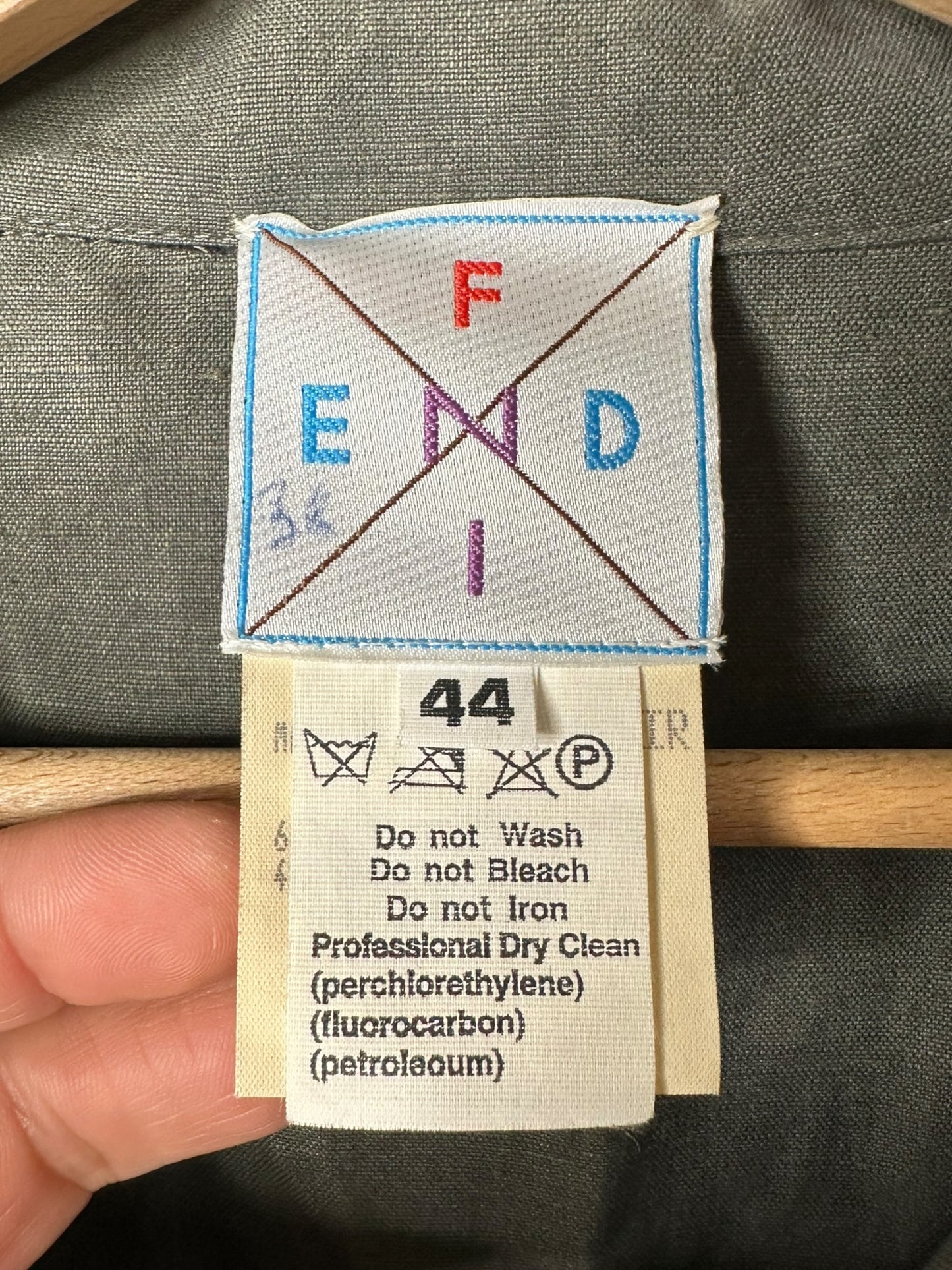 Fendi camicia vintage in lino — foto 8