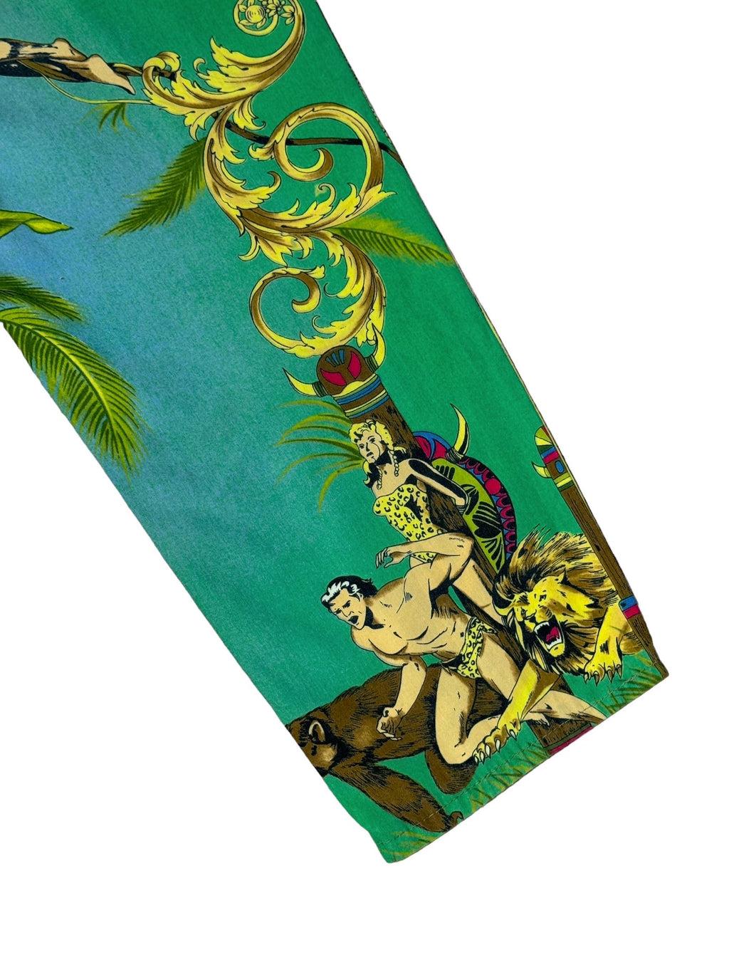 Versace pantaloni vintage stampa Tarzan in cotone — foto 8
