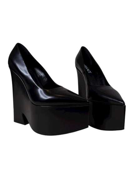 Versace Décolleté Platform in Vernice Nera – Made in Italy – Taglia 40