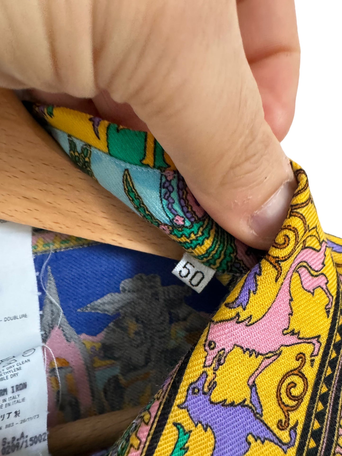 Istante di Gianni Versace camicia vintage in lana