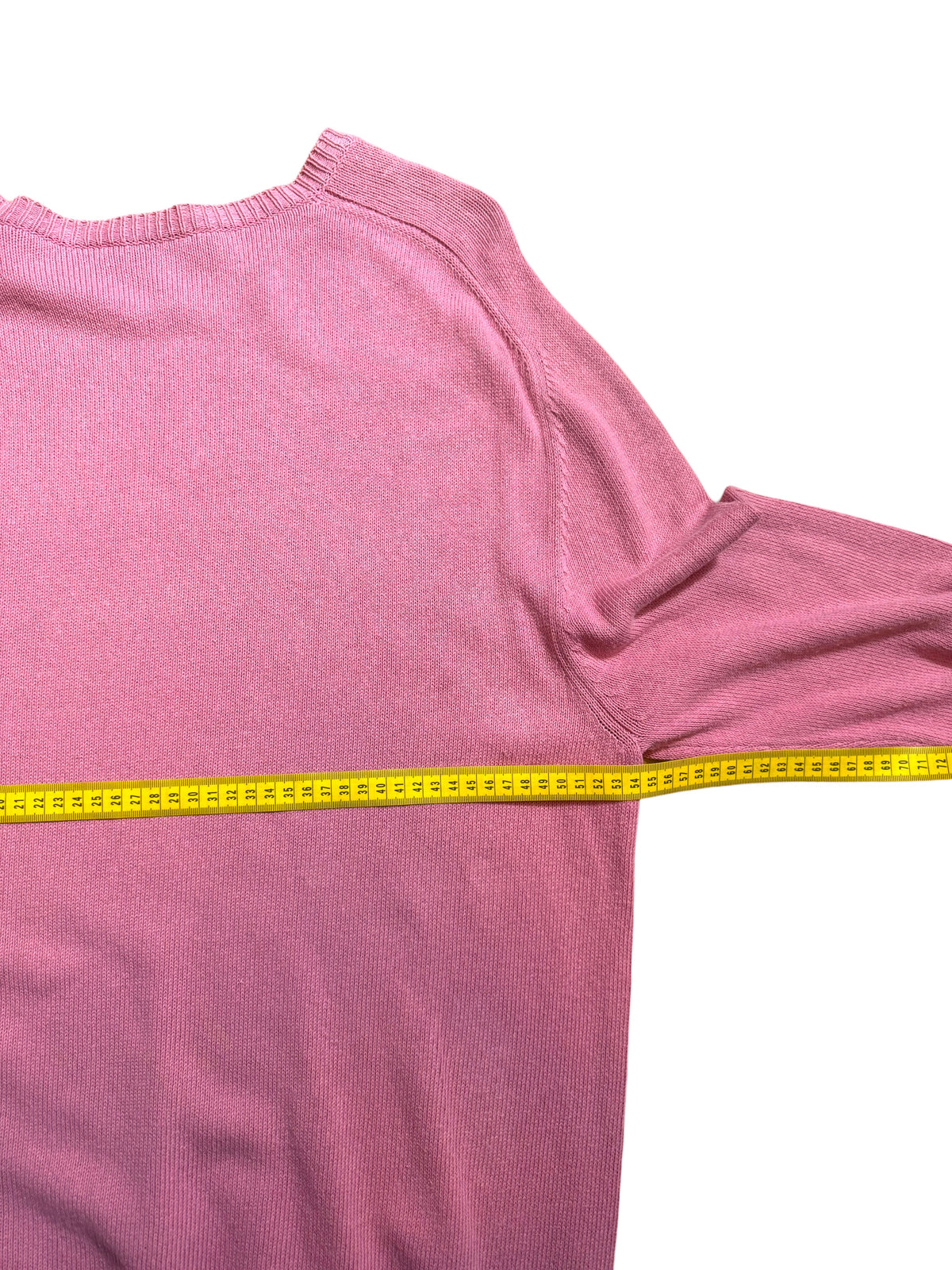 Maglione Etro Milano rosa 100% cotone ricamo logo taglia XL — foto 7