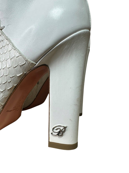 Blumarine stivali in pelle e pitone (40)