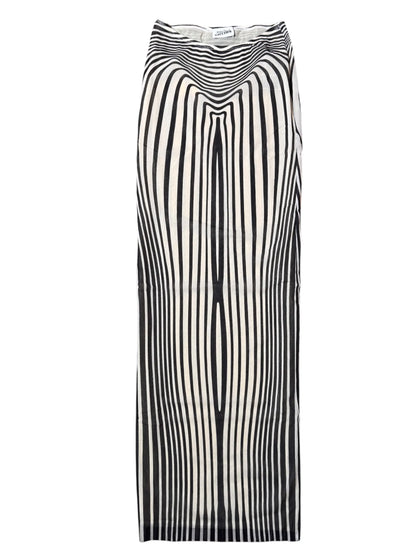 Jean Paul Gaultier gonna lunga optical mesh nuova - taglia M