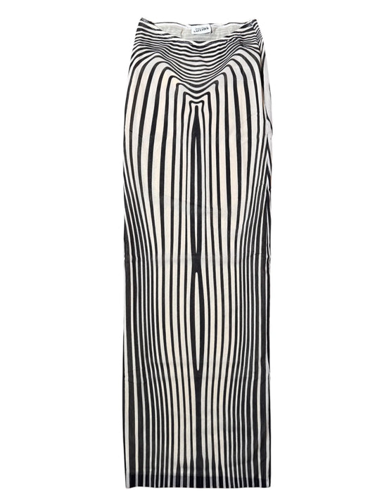 Jean Paul Gaultier gonna lunga optical mesh nuova - taglia M