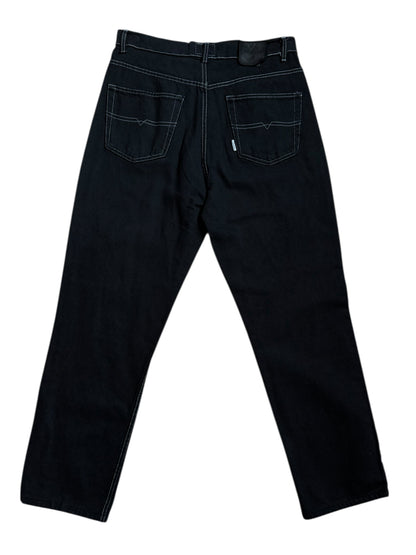 Jeans Valentino Jeans neri vintage Made in Italy uomo