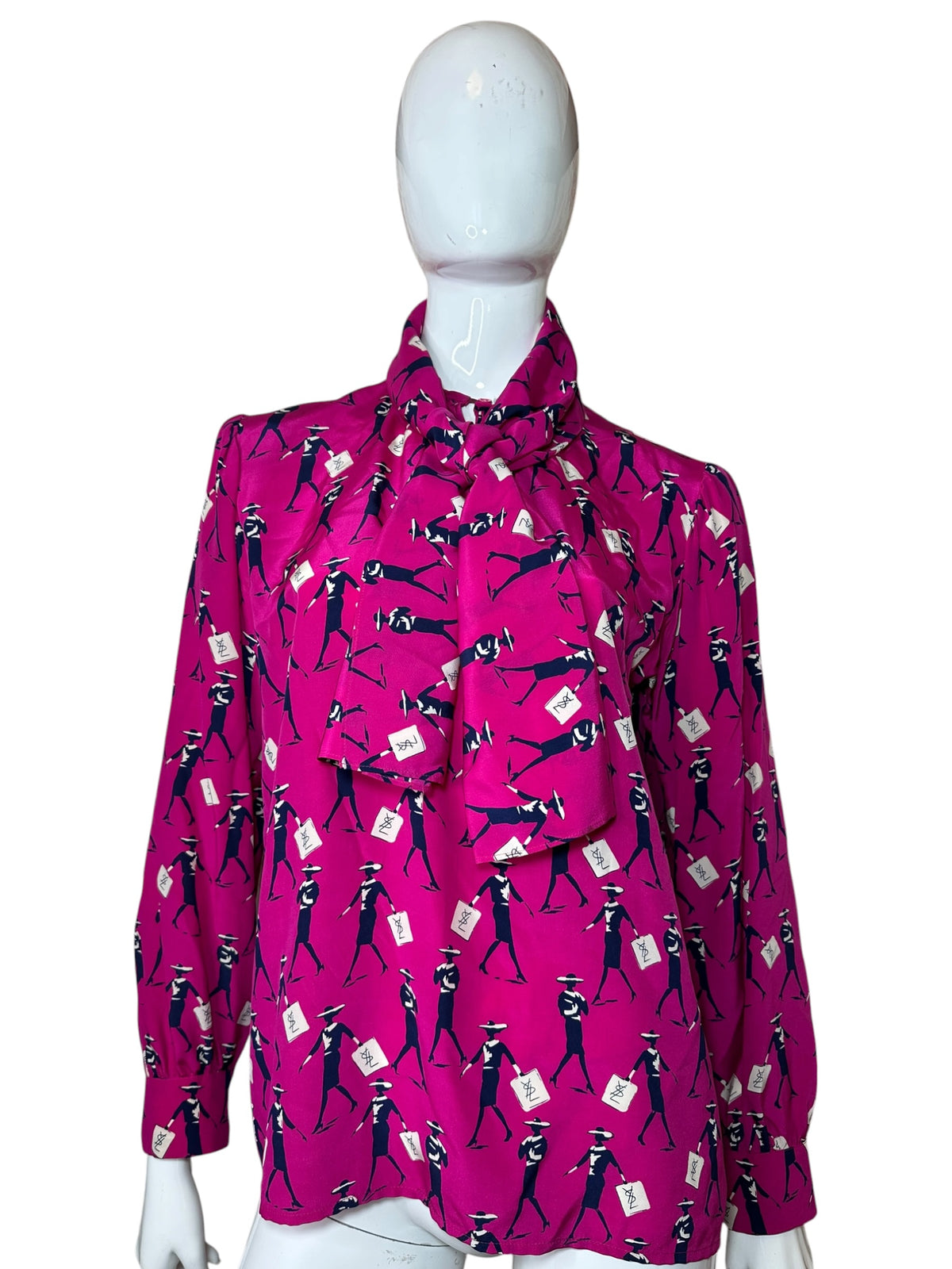 Yves Saint Laurent camicia vintage in seta