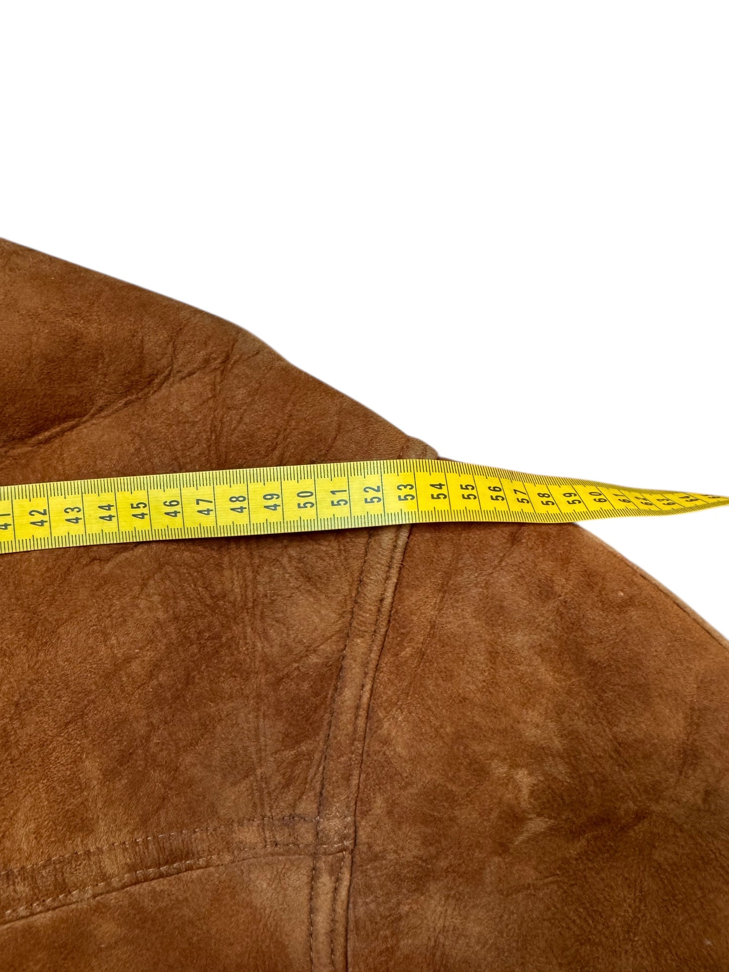 Giorgio Valenti giacca montone shearling vera pelle marrone tg 48 — foto 12