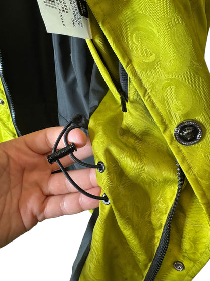 Giacca Versace Milano gialla con motivo Barocco tono su tono – Taglia 48