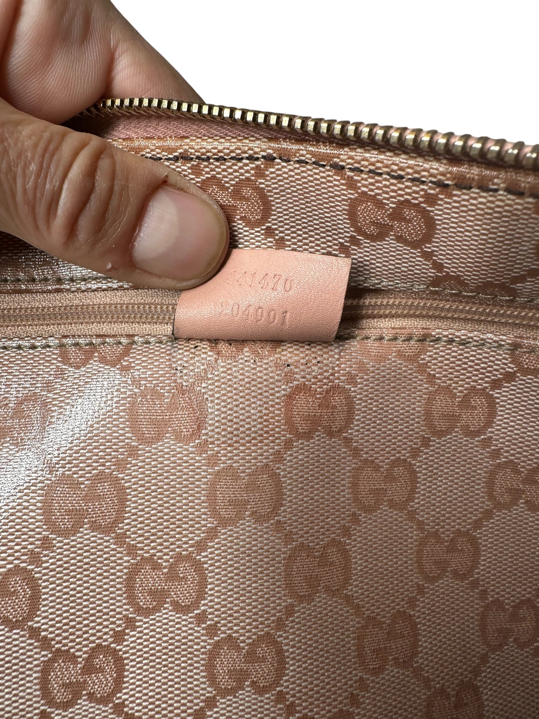 Gucci borsa vintage in tela e pelle — foto 20