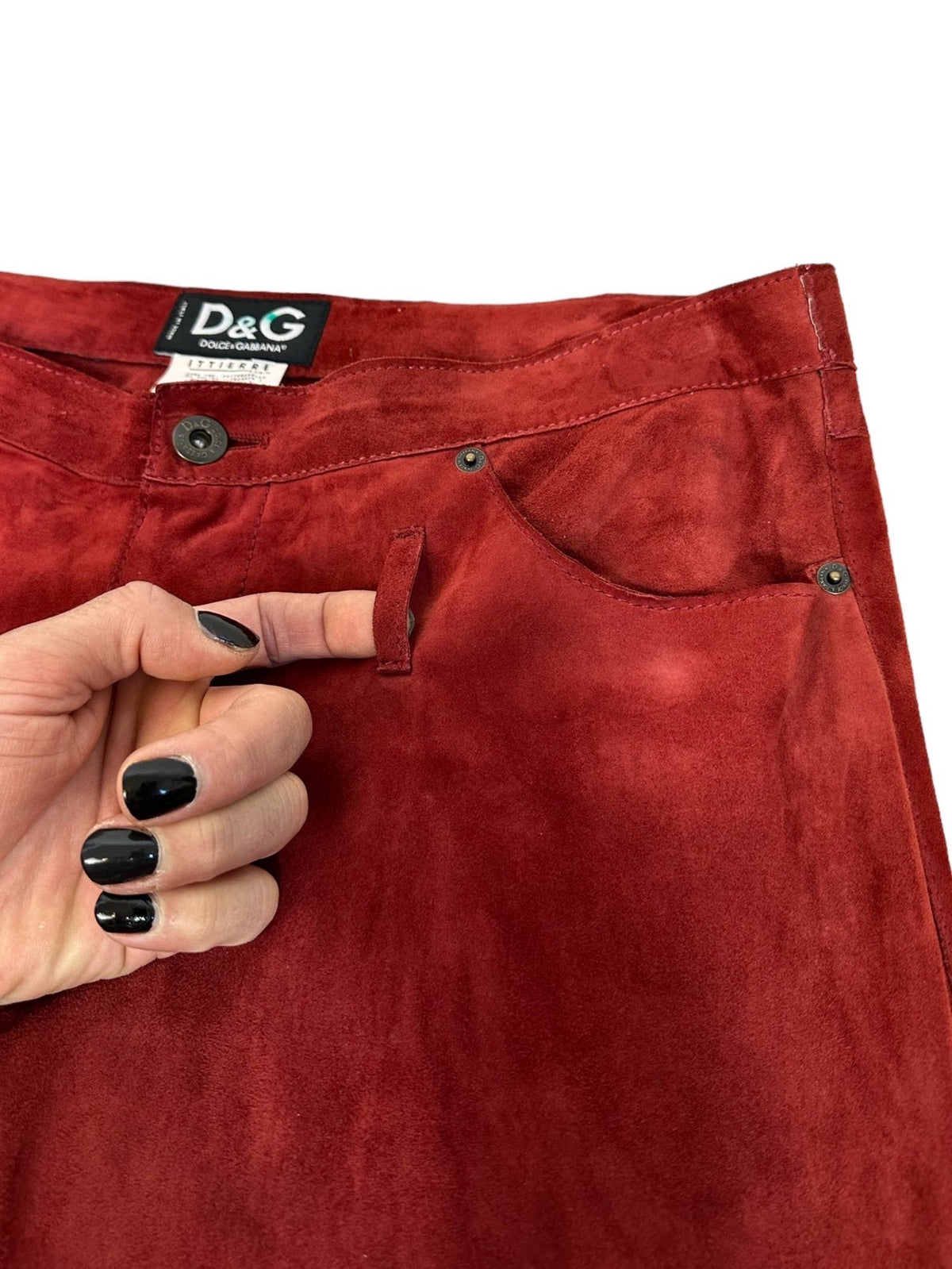 D&G pantaloni in camoscio — foto 4
