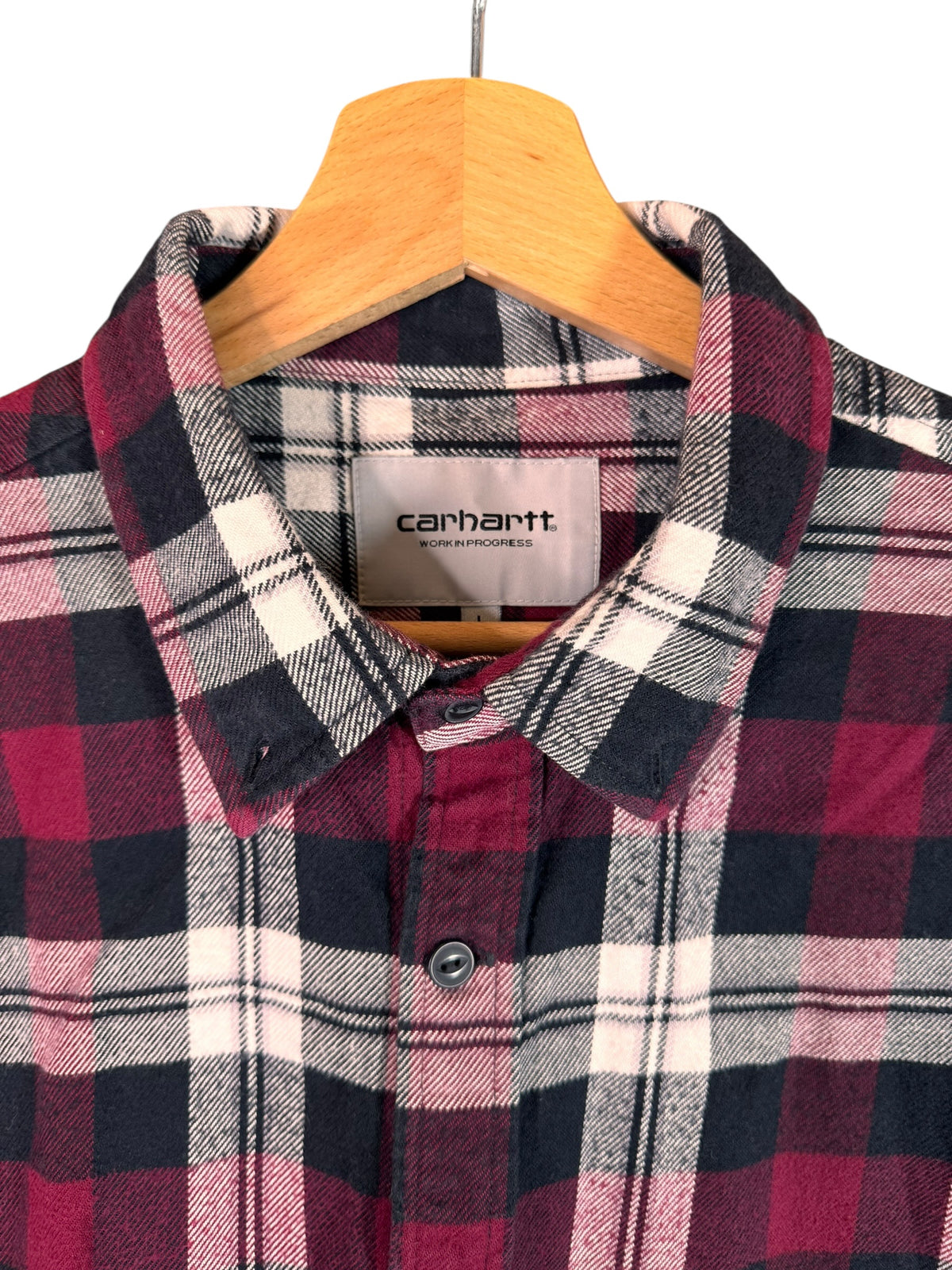 Camicia Carhartt Wip Lessing Shirt a quadri rosso nero cotone taglia L — foto 2