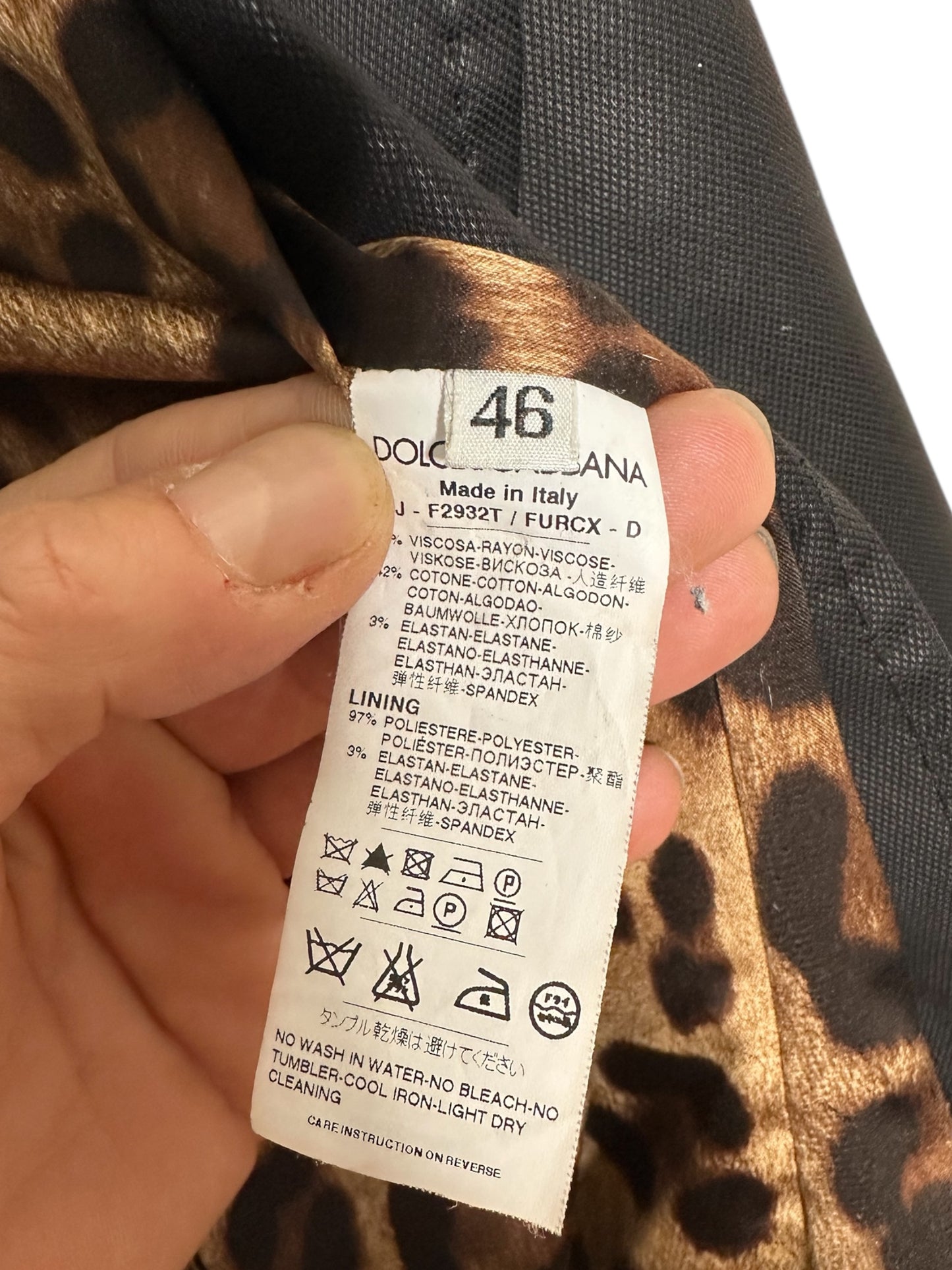 Dolce & Gabbana blazer sciancrato