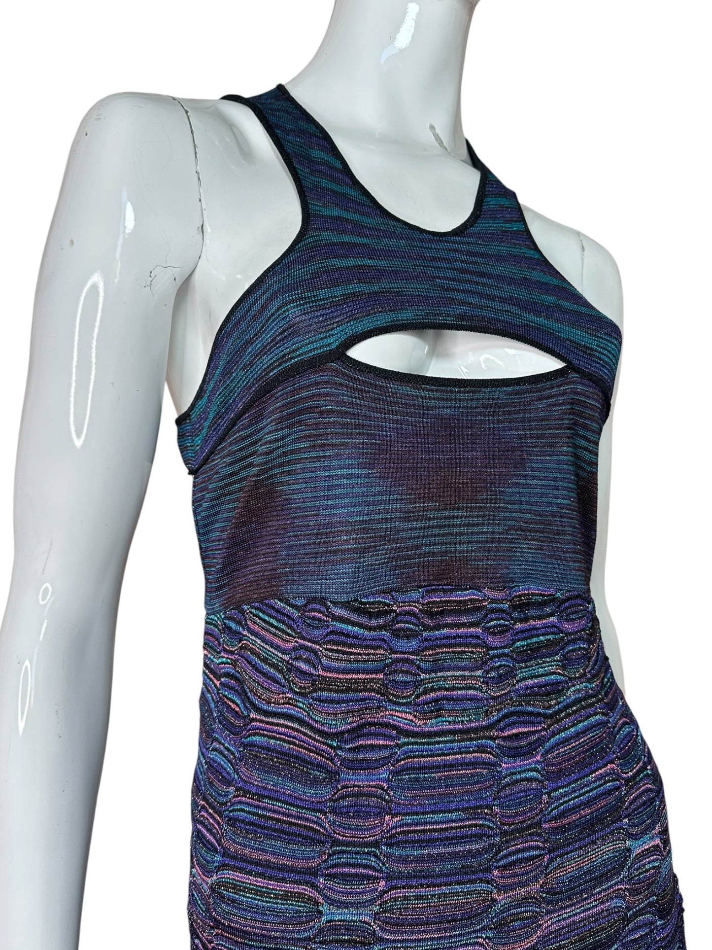 Missoni maxi abito in viscosa (M)