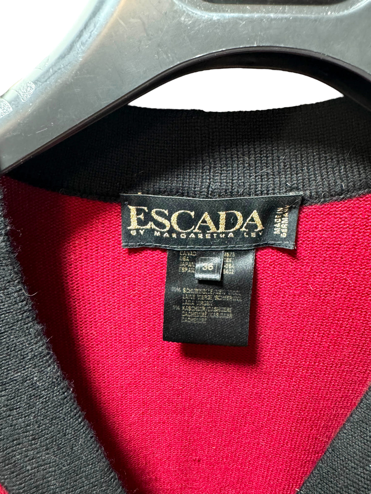 Escada cardigan vintage in lana e cachemire — foto 5