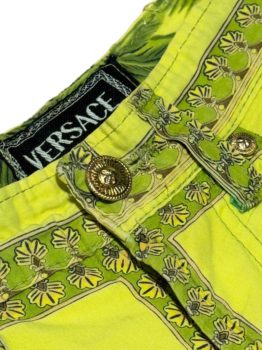 Versace pantaloni vintage stampa Tarzan in cotone — foto 4