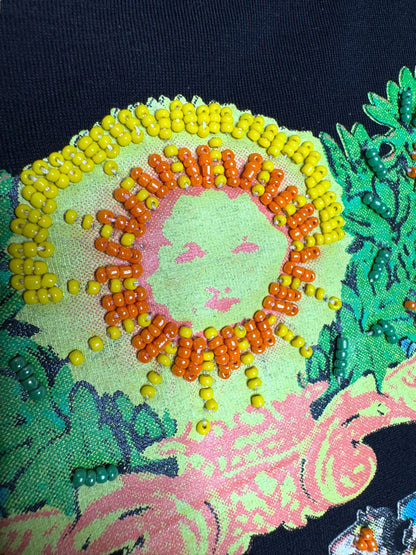 T-shirt vintage Versace “Aloha Florida” taglia M con perline