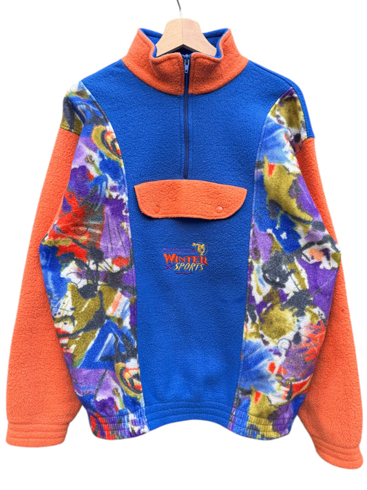 Felpa pile vintage multicolor - taglia M