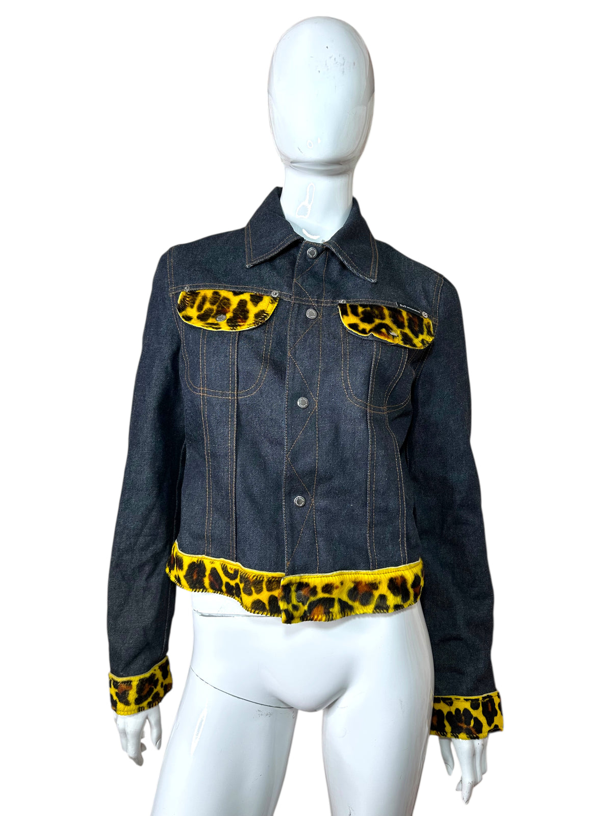 D&G giacca in denim con inserti