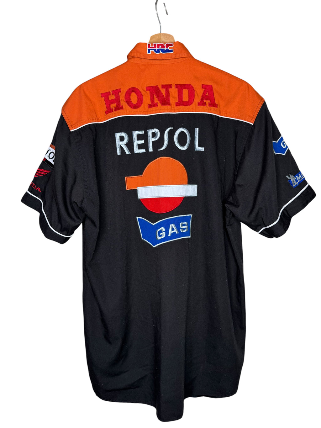 Honda Racing Repsol HRC camicia racing vintage ricamata XL