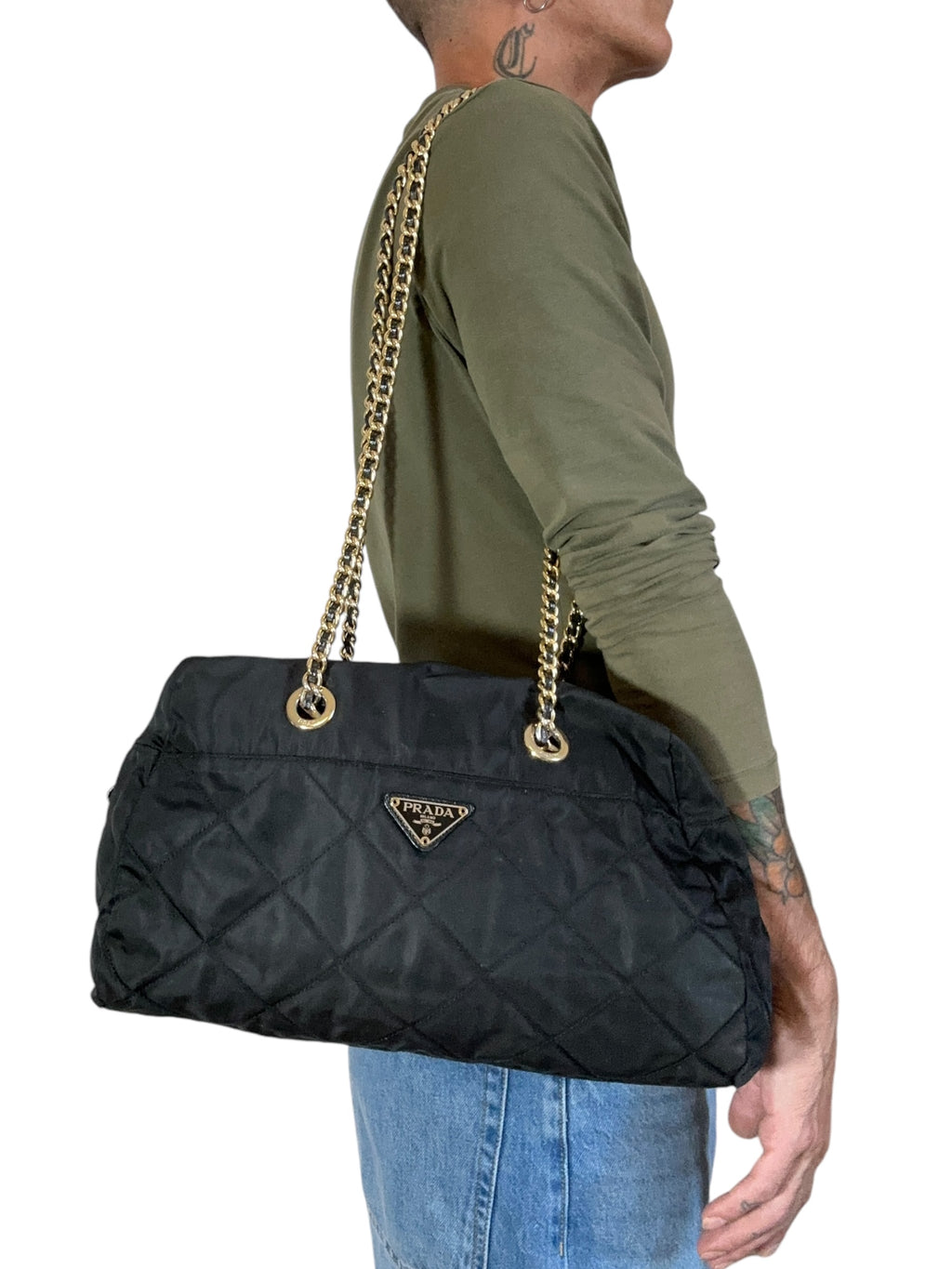 Prada borsa vintage in nylon — foto 11