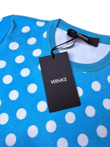 Maglia Versace Pois Medusa Barocco Seta Made in Italy Taglia 36 — foto 5