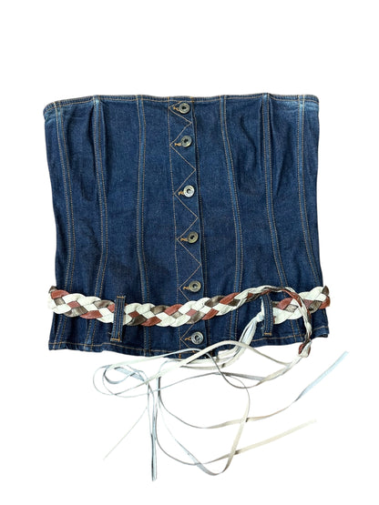 D&G bustier vintage in denim (M)