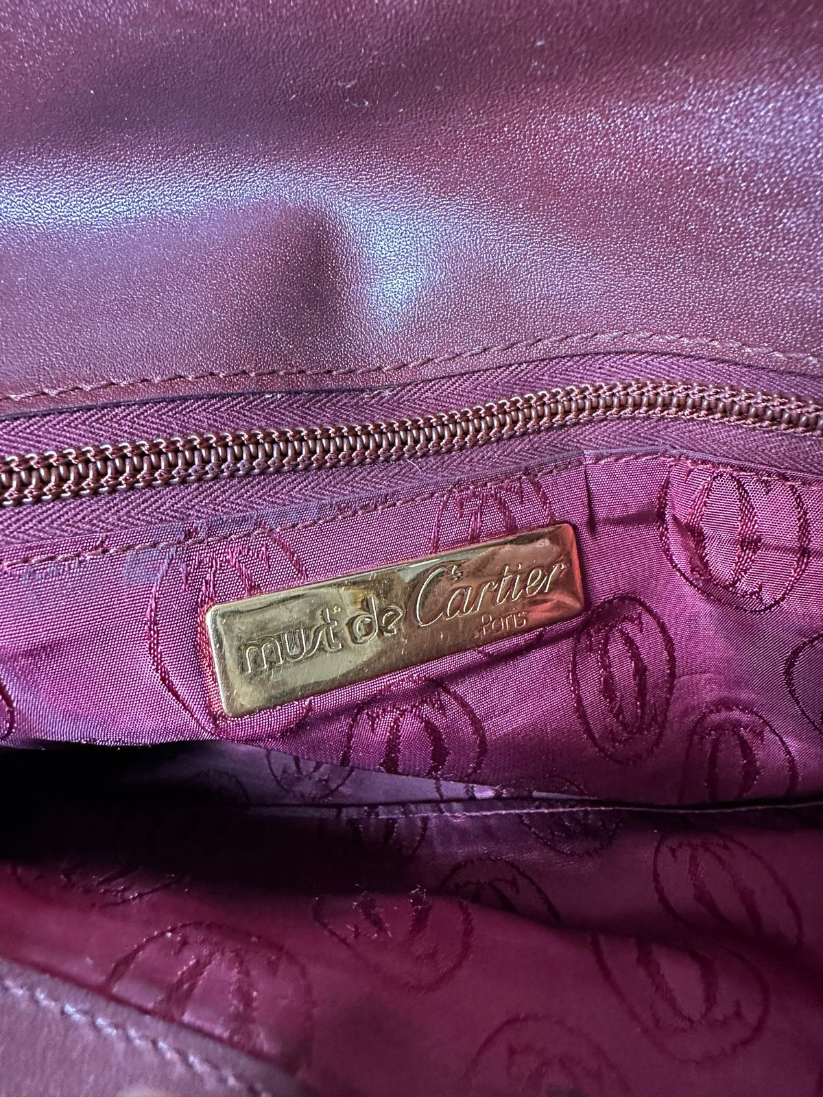 Cartier pochette vintage in pelle