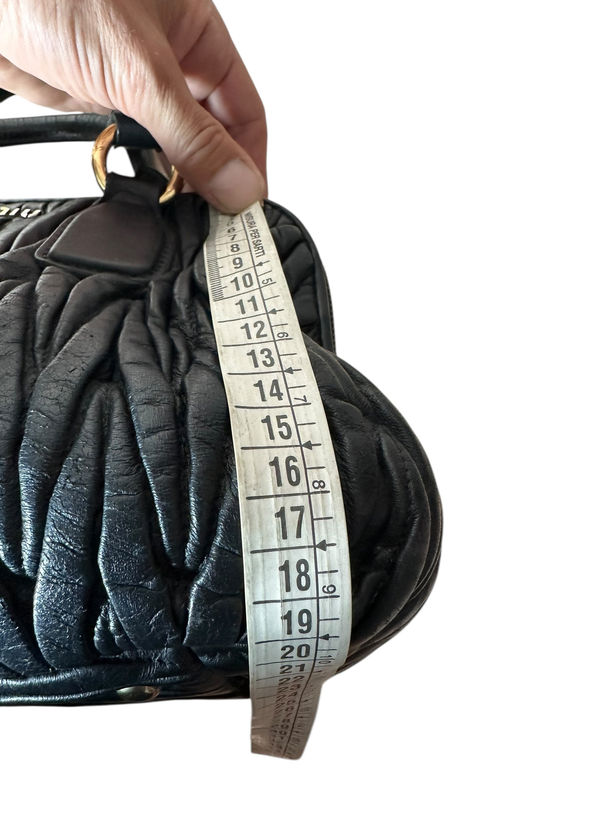 Miu Miu borsa vintage in pelle matelassè — foto 18