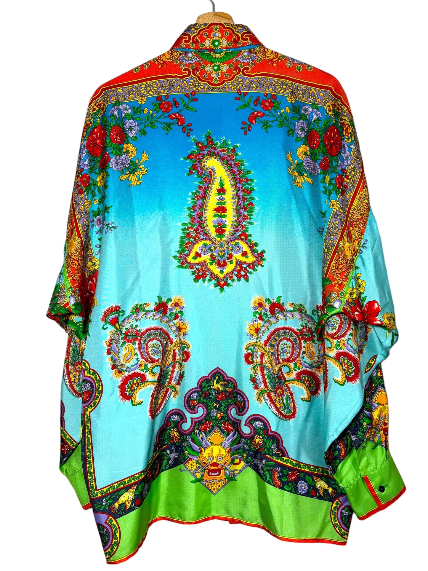Gianni Versace linea Istante camicia vintage in seta (XL)
