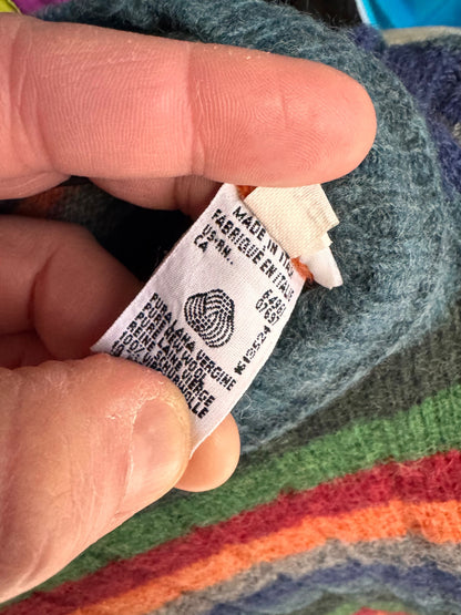 Maglione United Colors of Benetton Pure Shetland multicolor Made in Italy -  L