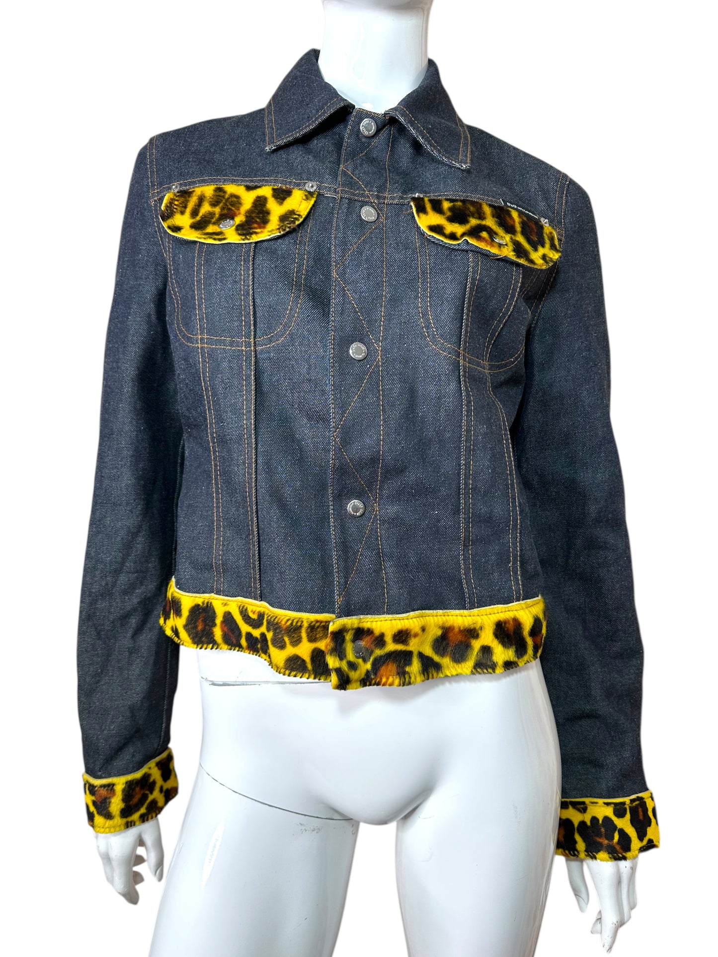 D&G giacca in denim con inserti (S)