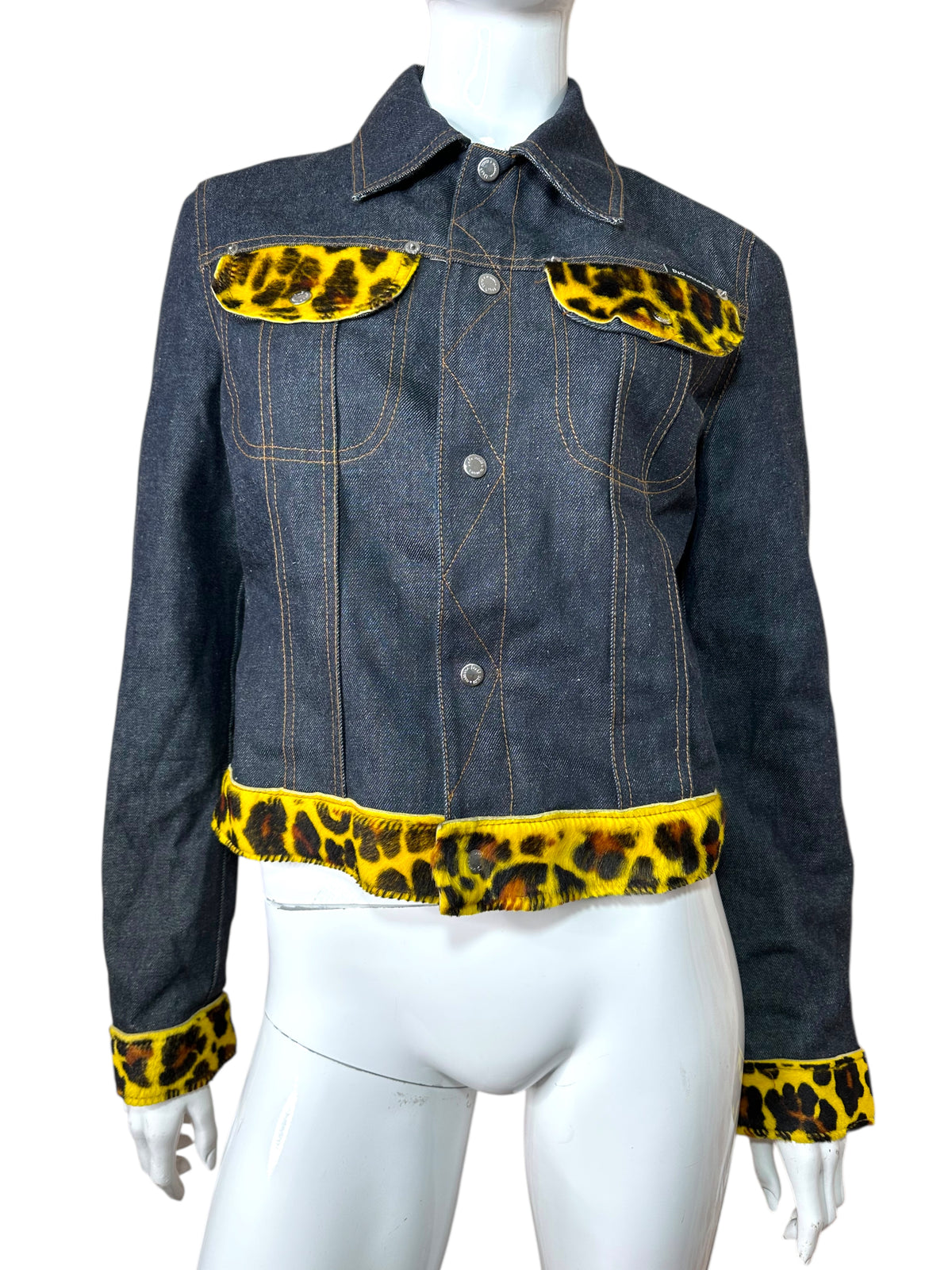 D&G giacca in denim con inserti — foto 2