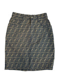 Fendi gonna vintage monogram