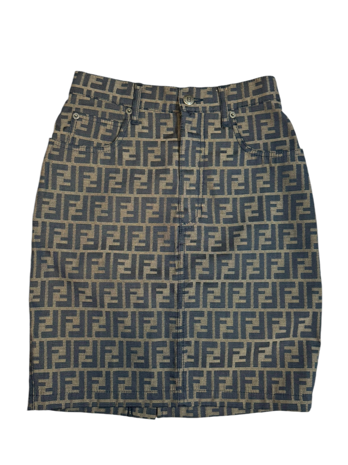 Fendi gonna vintage monogram