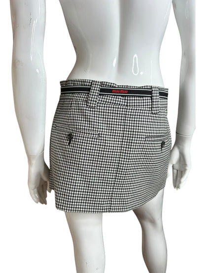 Miu Miu mini gonna in lana (S)