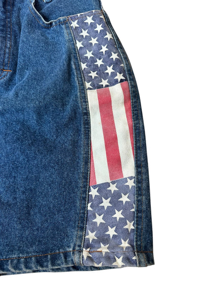 Mini gonna vintage in denim (M)