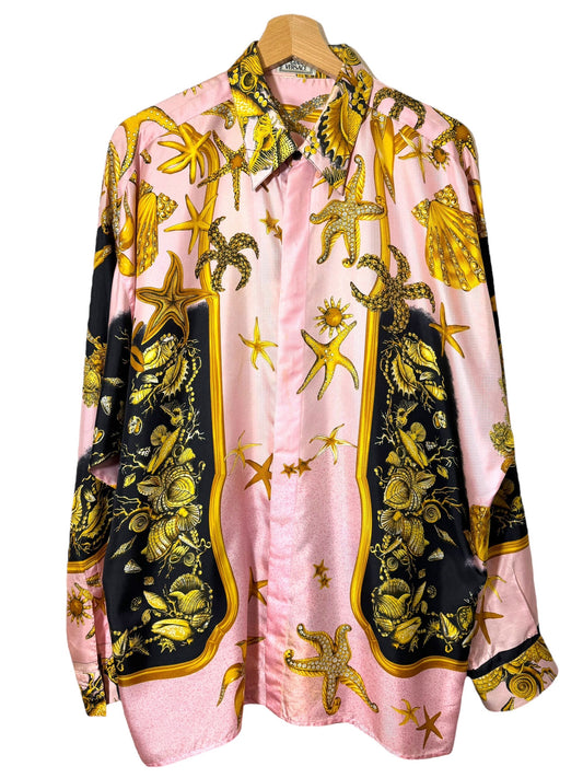 Gianni Versace camicia in seta (XL)