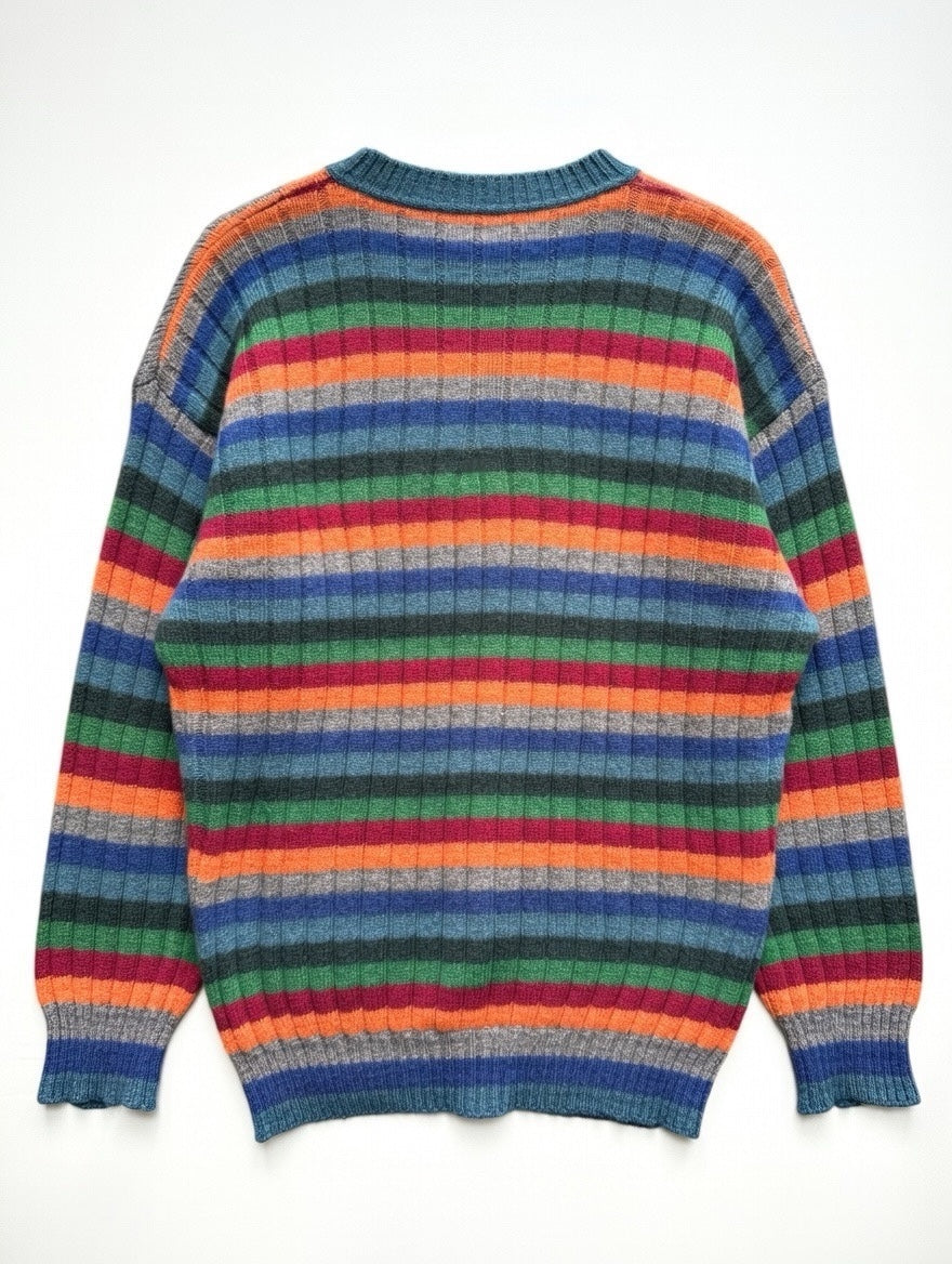 Maglione United Colors of Benetton Pure Shetland multicolor Made in Italy -  L