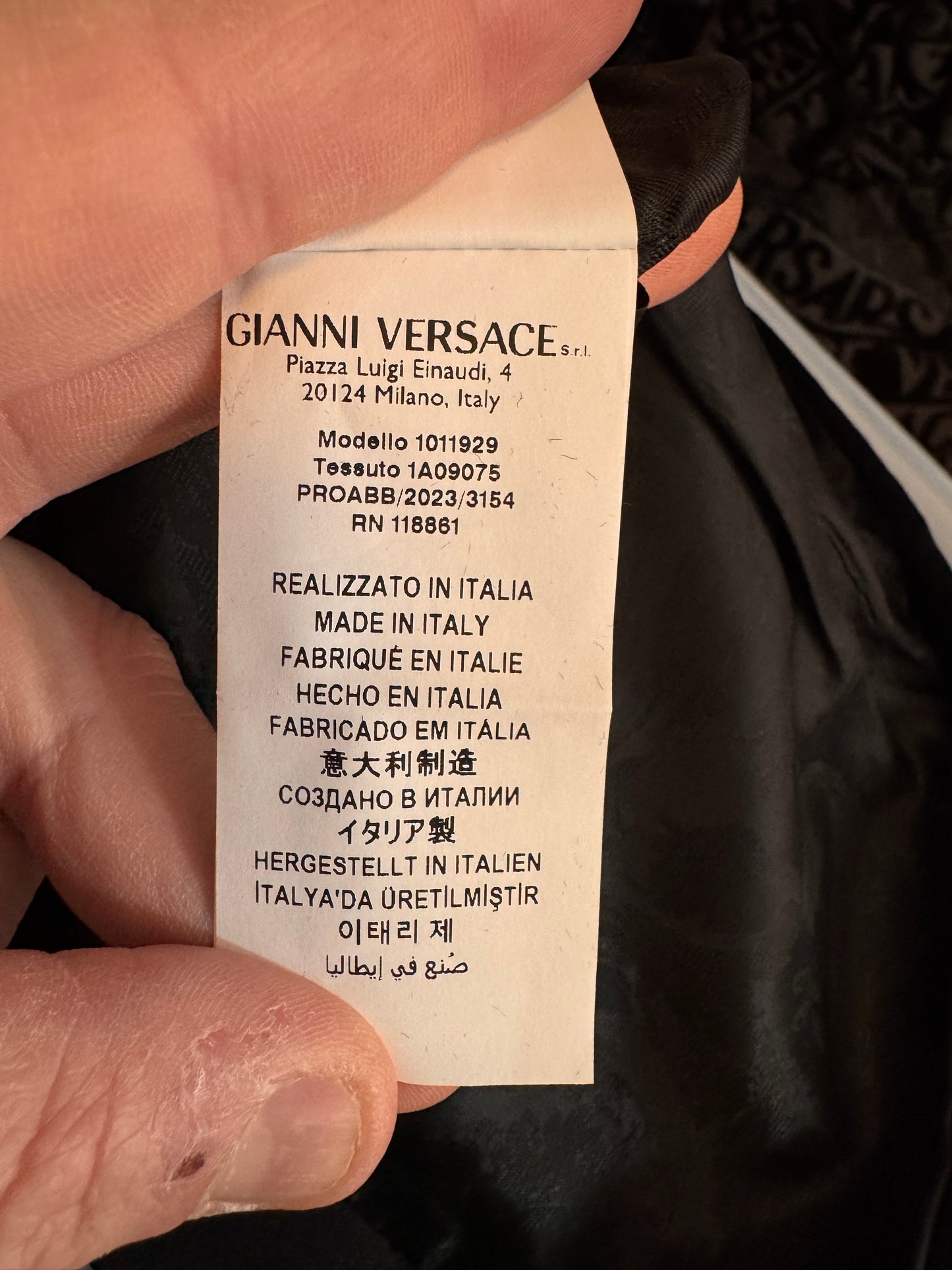 Gonna Versace nera lana e seta - Made in Italy - IT38 e IT36