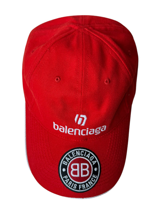 Cappellino Balenciaga rosso – Taglia L (59 cm) – Made in Italy