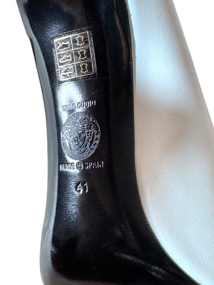 Décolleté Versace Medusa in Pelle Bianca – Tacco Alto – Iconico