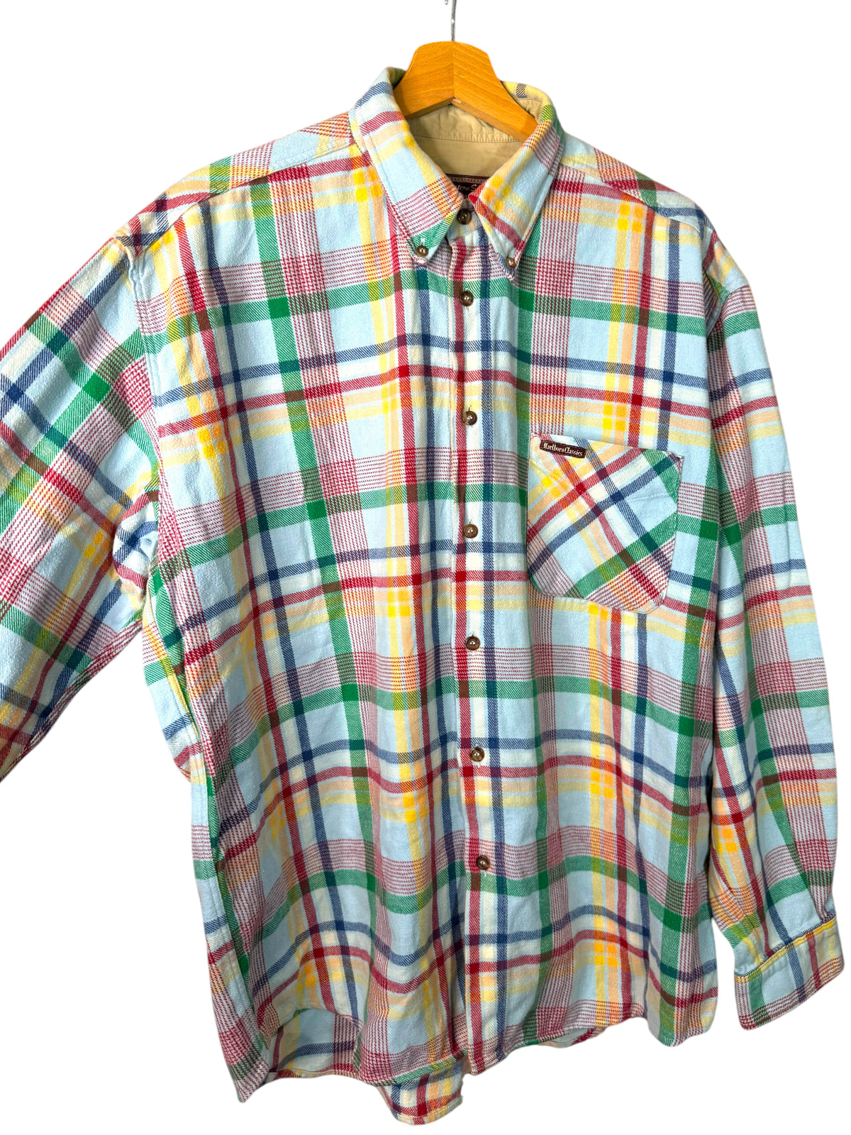 Camicia Marlboro Classics a quadri multicolor western vintage Taglia L — foto 3