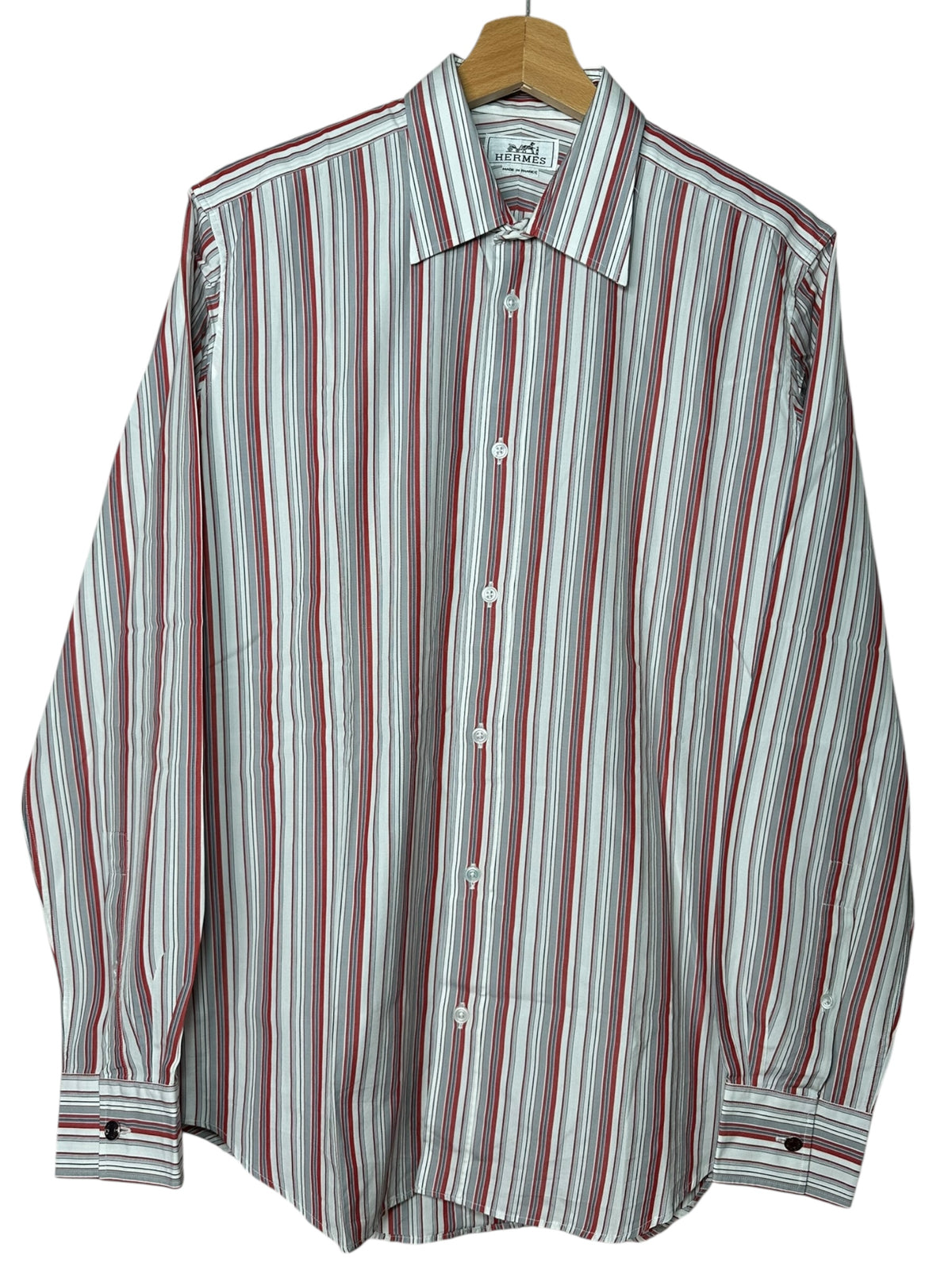 Hermès camicia maschile a righe